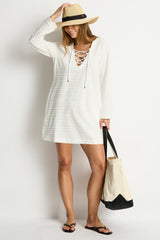 Horizon Lace Up Dress / Sea Level