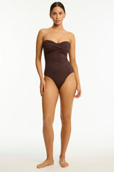 Essentials Edit Twist Bandeau One Piece / Sea Level