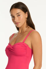 Essentials Edit Twist Bandeau One Piece / Sea Level