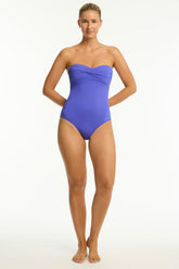 Essentials Edit Twist Bandeau One Piece / Sea Level