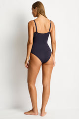 Eco Essentials Cross Front One Piece / Sea Level