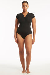 Eco Essentials Short Sleeve One Piece / Sea Level