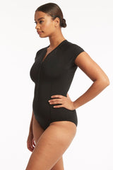 Eco Essentials Short Sleeve One Piece / Sea Level