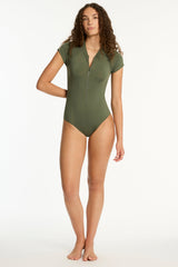 Eco Essentials Short Sleeve One Piece / Sea Level