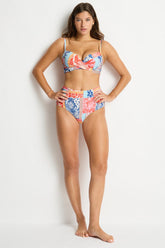 Coco Island Cross Front Moulded Cup Bra / Sea Level