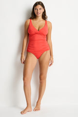 Essentials Edit Cross Front Tankini / Sea Level