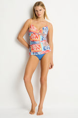 Coco Island Cross Front Scoop Back Tankini / Sea Level