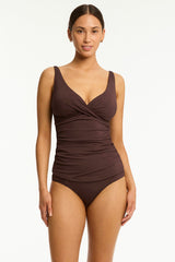 Essentials Edit Cross Front Tankini / Sea Level