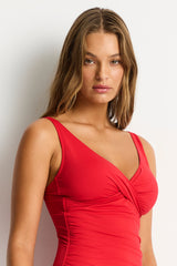 Eco Essentials Cross Front Tankini / Sea Level