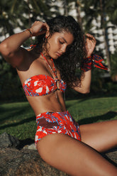 Tuscany High Waist Gathered Side Pant / Sea Level