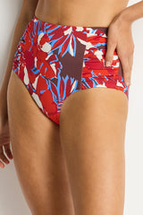Tuscany High Waist Gathered Side Pant / Sea Level