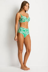 Palmera High Waist Gathered Side Pant / Sea Level