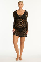 Castaway Mesh Cover Up / Sea Level