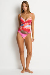 Cabo Cross Front Scoop Back One Piece / Sea Level
