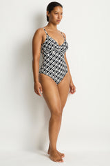 Costa Cross Front Scoop Back One Piece / Sea Level