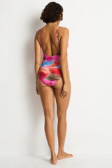 Cabo Scoop Back Panel Line One Piece / Sea Level