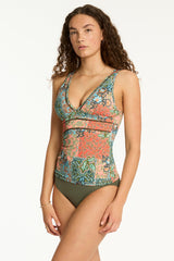Java Spliced Longline Tri Tankini / Sea Level