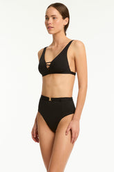 Lattice Retro High Waist Pant / Sea Level