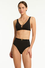 Lattice Retro High Waist Pant / Sea Level