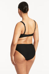 Honeycomb Mid Bikini Pant / Sea Level