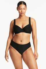 Honeycomb Mid Bikini Pant / Sea Level