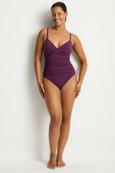 Essentials Edit Cross Front Scoop Back One Piece / Sea Level