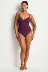 Essentials Edit Cross Front Scoop Back One Piece / Sea Level