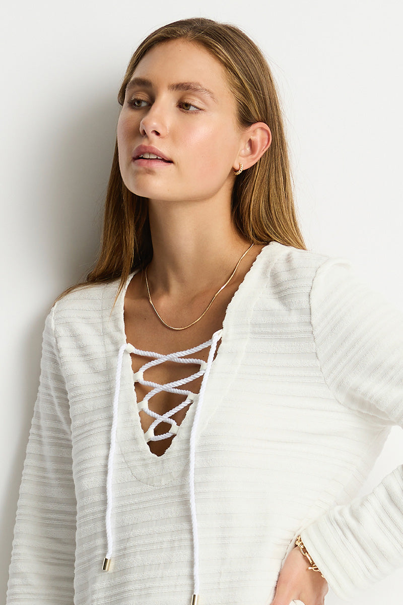 Horizon Lace Up Dress / Sea Level
