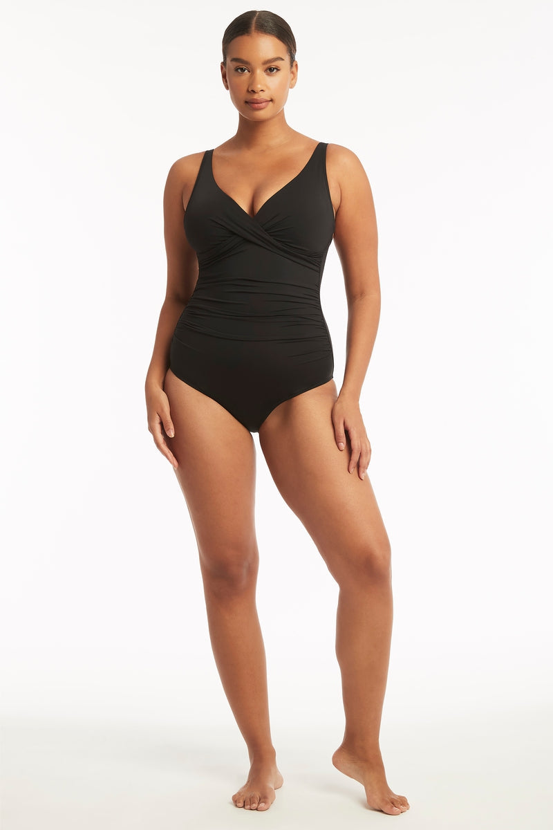 Eco Essentials Cross Front One Piece / Sea Level
