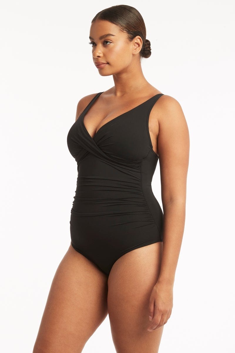 Eco Essentials Cross Front One Piece / Sea Level