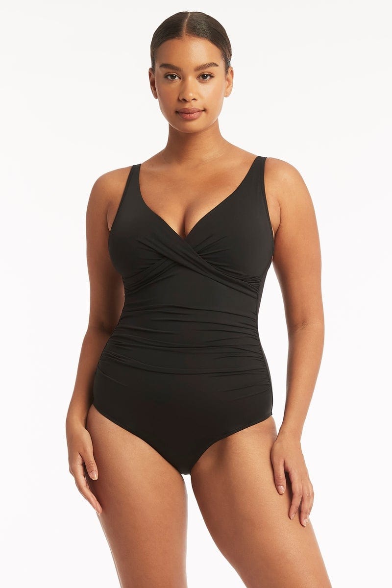 Eco Essentials Cross Front One Piece / Sea Level