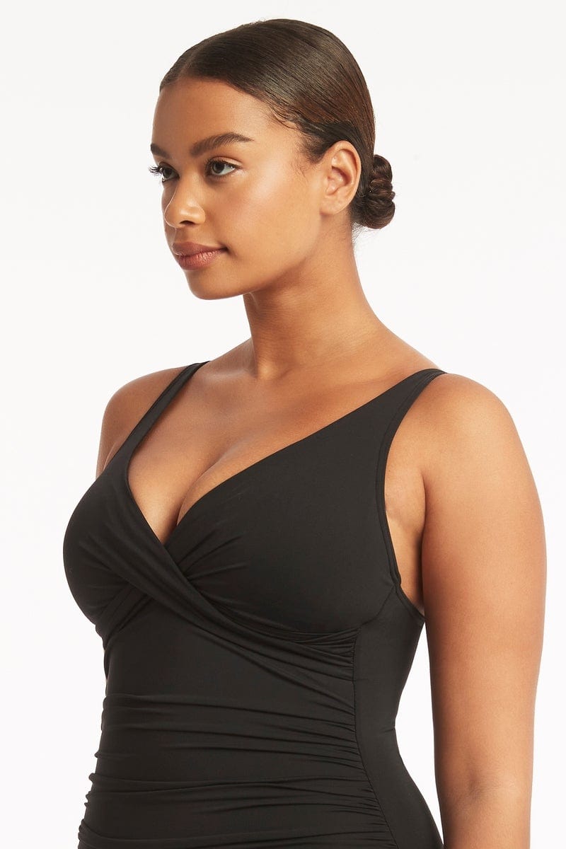 Eco Essentials Cross Front One Piece / Sea Level