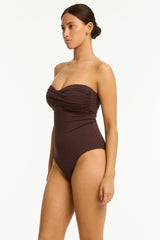 Essentials Edit Twist Bandeau One Piece / Sea Level