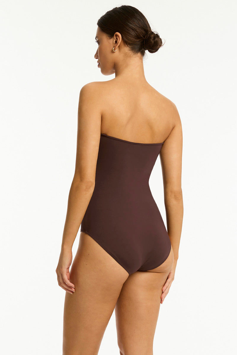 Essentials Edit Twist Bandeau One Piece / Sea Level