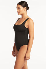 Eco Essentials Square Neck One Piece / Sea Level