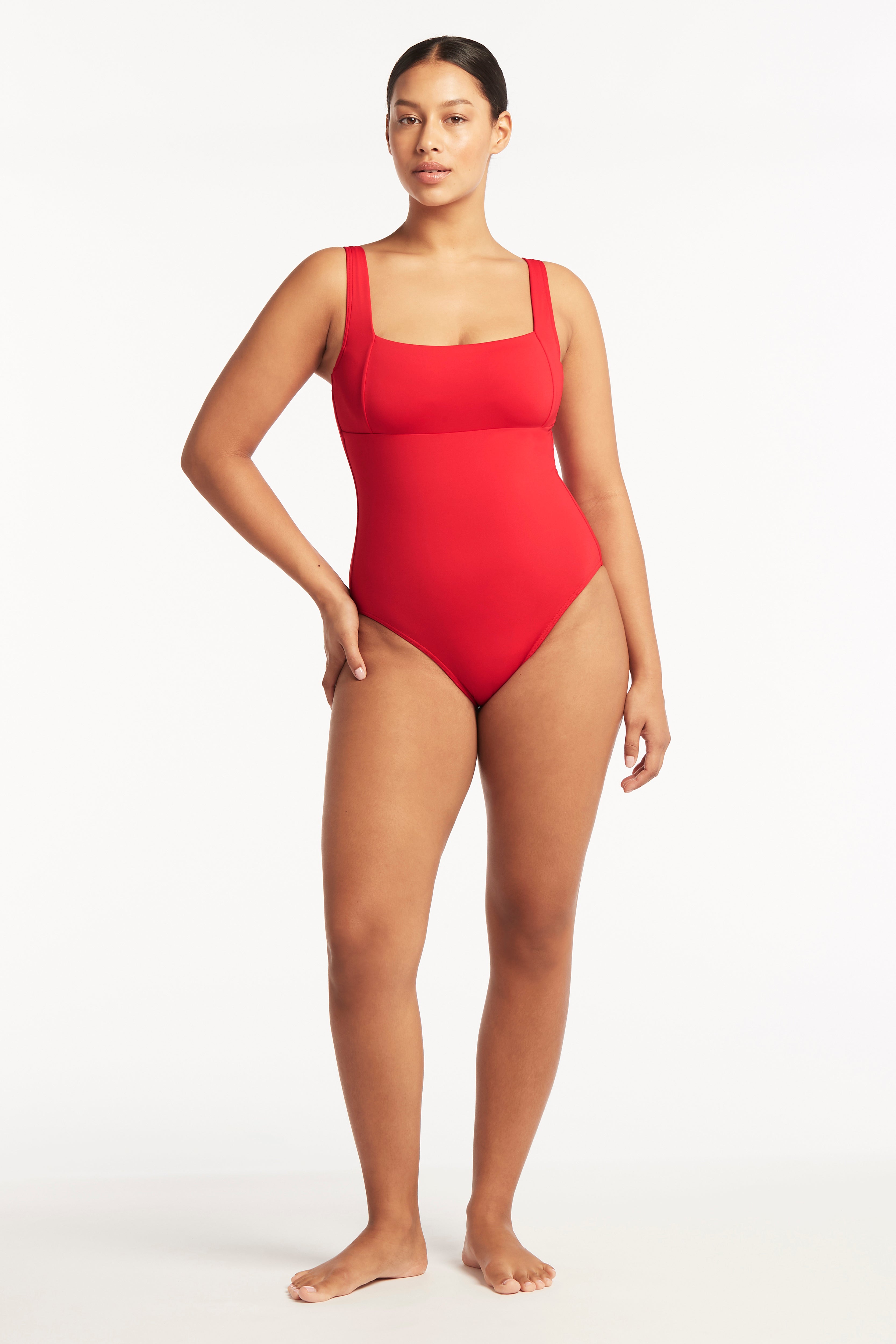 Eco Essentials Square Neck One Piece / Sea Level