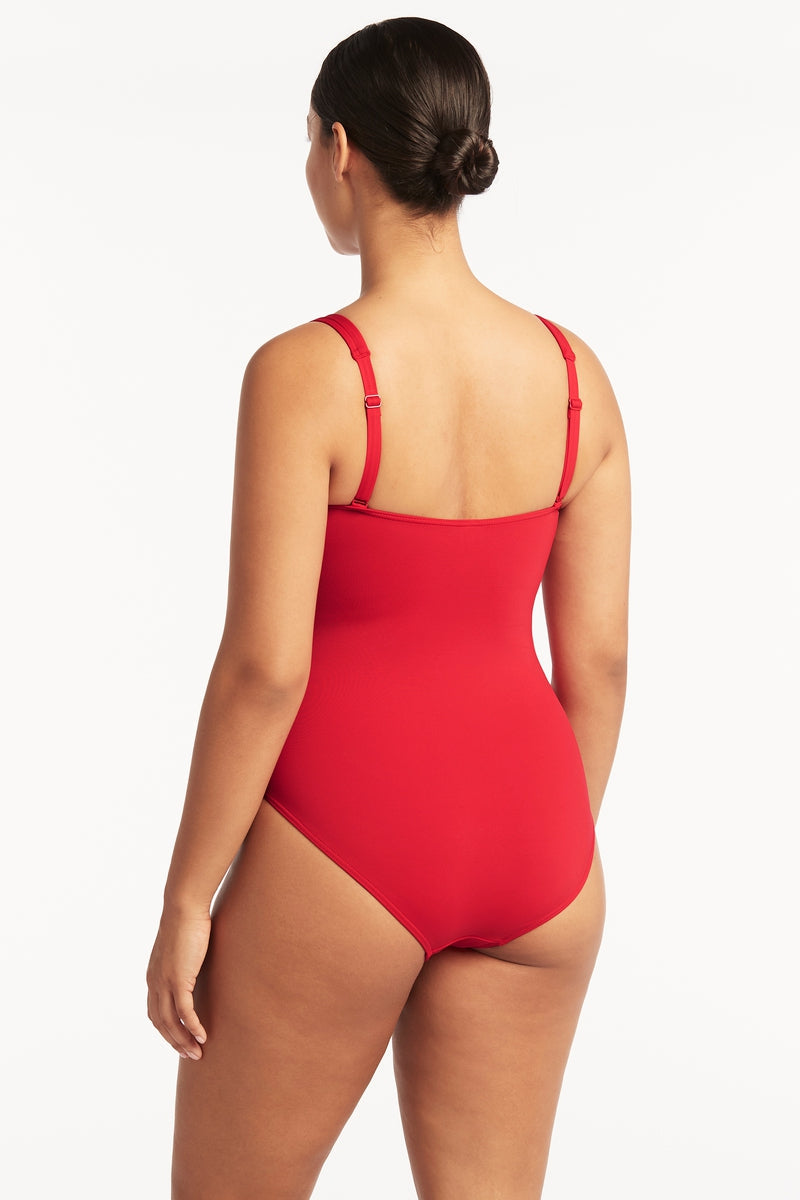 Eco Essentials Square Neck One Piece / Sea Level