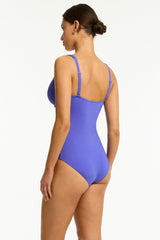 Essentials Edit Cross Front One Piece / Sea Level