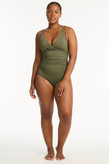 Eco Essentials Cross Front One Piece / Sea Level