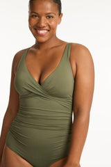 Eco Essentials Cross Front One Piece / Sea Level