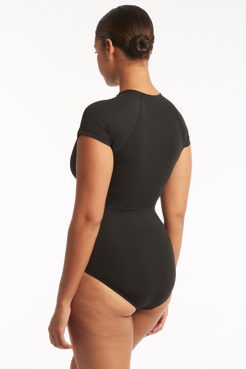 Eco Essentials Short Sleeve One Piece / Sea Level
