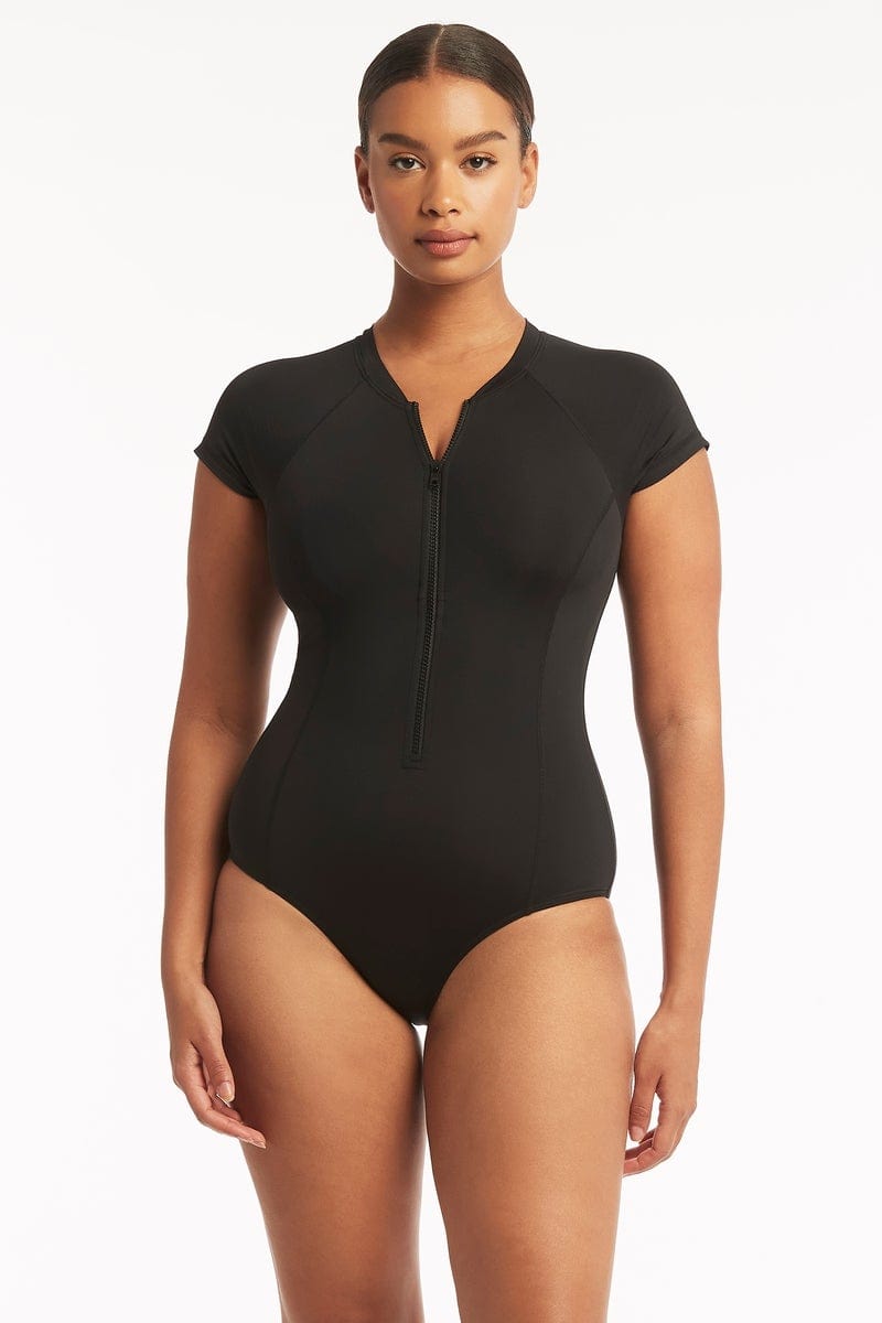 Eco Essentials Short Sleeve One Piece / Sea Level