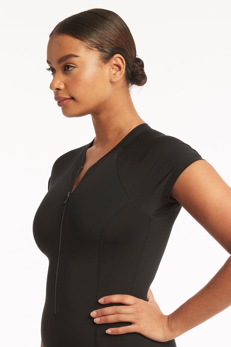 Eco Essentials Short Sleeve One Piece / Sea Level