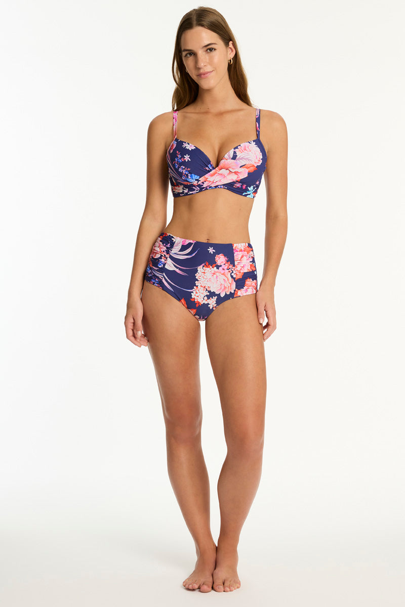 Indochine Cross Front Moulded Cup Bra / Sea Level