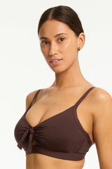 Essentials Edit Tie Front DD/E Bralette / Sea Level