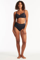 Eco Essentials Cross Front Moulded Cup Bra / Sea Level