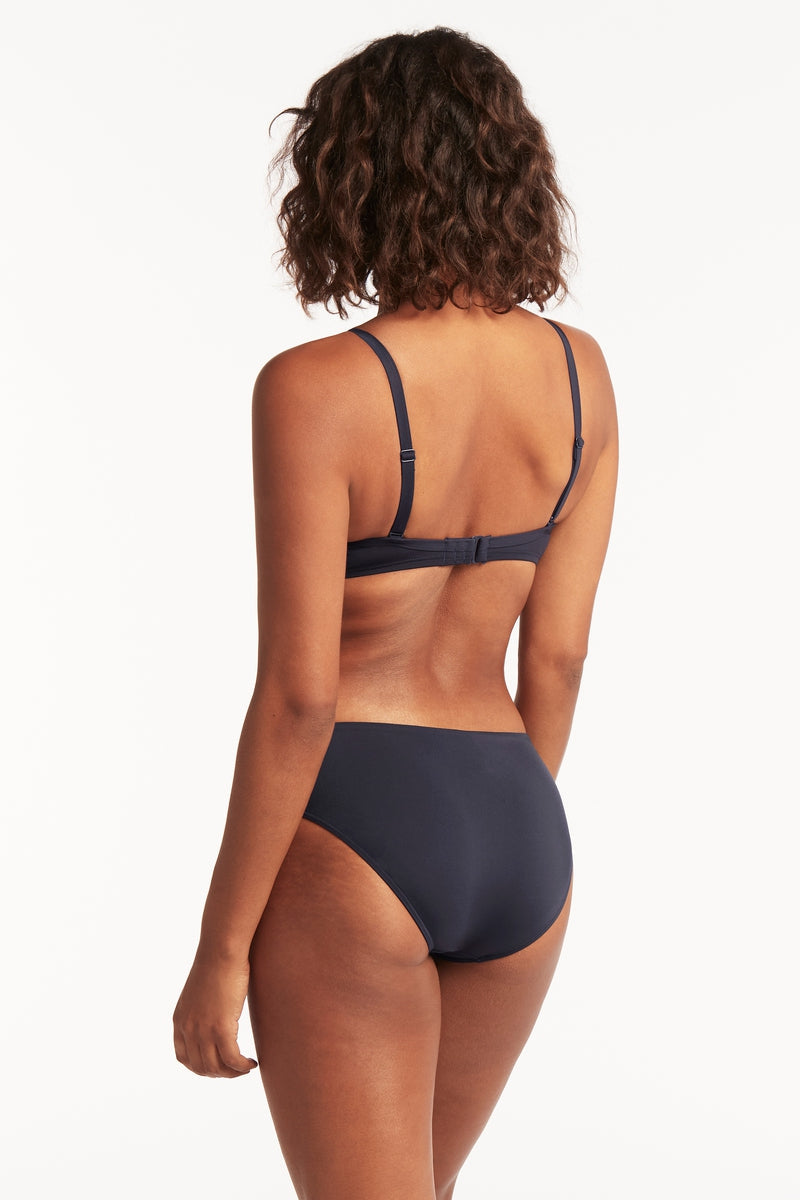 Eco Essentials Cross Front Moulded Cup Bra / Sea Level