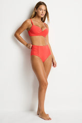 Essentials Edit Cross Front Moulded Cup Bra / Sea Level