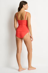 Essentials Edit Cross Front Tankini / Sea Level