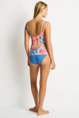 Coco Island Cross Front Scoop Back Tankini / Sea Level